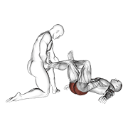 Assisted Lying Gluteus And Piriformis Stretch exercise animation