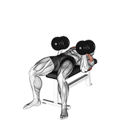 Dumbbell Twisting Bench Press exercise animation