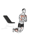 Self Assisted Inverse Leg Curl form demonstration - targeted for Hamstrings Upper Legs workouts