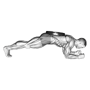 Weighted Front Plank form demonstration - targeted for Abs Waist workouts