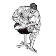 Seated Piriformis Stretch exercise animation
