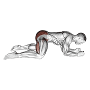 Rocking Frog Stretch exercise animation