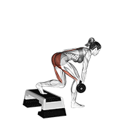 Dumbbell Single Leg Deadlift With Stepbox Support form demonstration - targeted for Glutes Upper Legs workouts