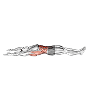 Arms Overhead Full Sit-Up (male) exercise animation