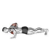 Chest Tap Push-Up (male) exercise animation