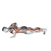 Modified Hindu Push-Up (male) exercise animation