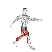 Scissor Jumps (male) form demonstration - targeted for Cardiovascular System Cardio workouts