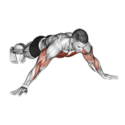 Archer Push Up exercise animation