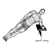 Bodyweight Incline Side Plank exercise animation