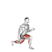Lunge With Jump exercise animation