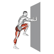 High Knee Against Wall exercise animation