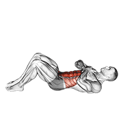 Sit-Up With Arms On Chest exercise animation